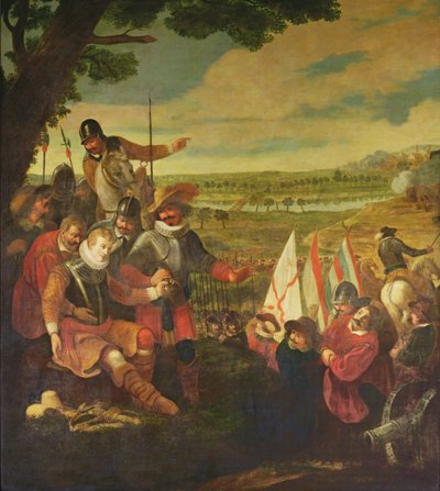 The Wounding of Sir Philip Sidney at the Battle of Zutphen, 22nd September 1586 by Flemish School